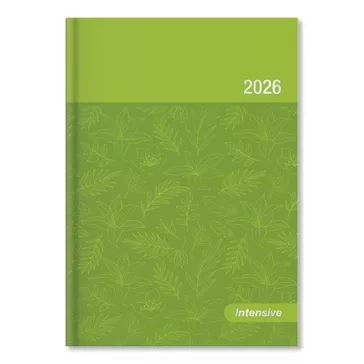   Határidőnapló Period Intensive A/5 napi zöld lakk papír 2026