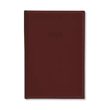   Határidőnapló Period Chamois A/5 napi körbev. bordó 2026