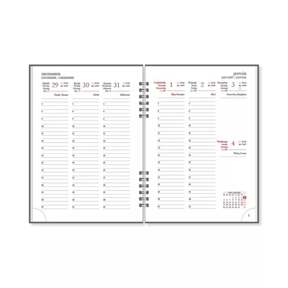 Határidőnapló Period ECO A/5 heti spirálos Ride 2026