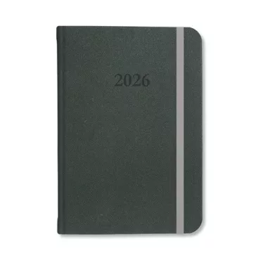   Határidőnapló Period Velour B/5 heti gumis sötétzöld 2026