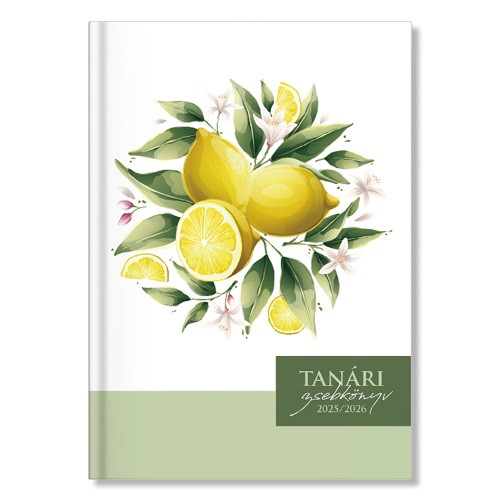 Tanári zsebkönyv pd 2025-2026 papír Lemon