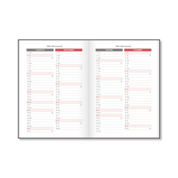 Tanári zsebkönyv pd 2026-2027 papír Bloom