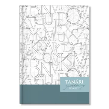 Tanári zsebkönyv pd 2026-2027 papír Letters