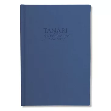 Tanári zsebkönyv pd 2026-2027 műbőr kék