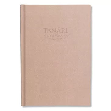 Tanári zsebkönyv pd 2026-2027 műbőr beige