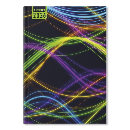 Határidőnapló Period Neon B/5 heti Waves papír 2026
