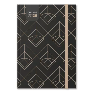 Határidőnapló Period Charme B/5 heti Antracit papír 2026