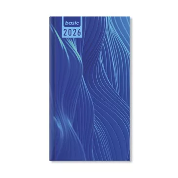   Határidőnapló Period Basic Zsebnaptár álló Blue papír 2026