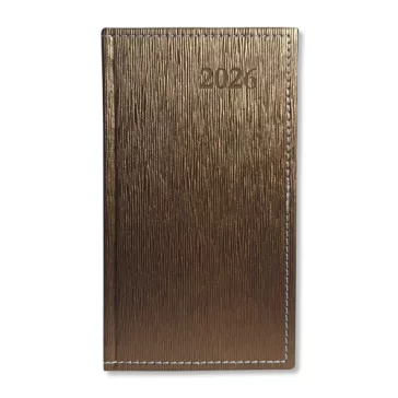   Határidőnapló Period Lamé Zsebnaptár álló körbev. Lamé bronz 2026