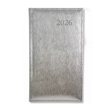   Határidőnapló Period Lamé Zsebnaptár álló körbev. Lamé ezüst 2026