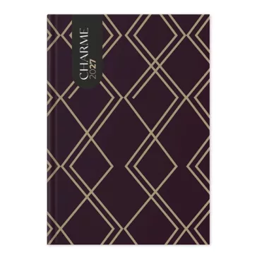 Határidőnapló Period Charme A/5 napi Purple papír 2027