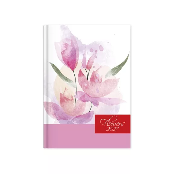 Határidőnapló Period Flowers B/6 heti Rose papír 2027 Határidőnapló Period Flowers B/6 heti Rose papír 2027