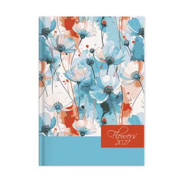 Határidőnapló Period Flowers B/6 heti Fresh papír 2027