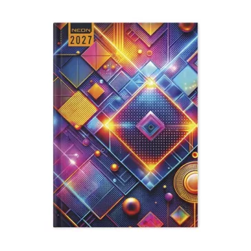 Határidőnapló Period Neon B/6 heti Square papír 2027