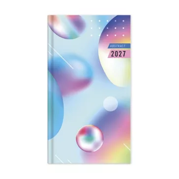   Határidőnapló Period Abstract Zsebnaptár álló Harmony papír 2027