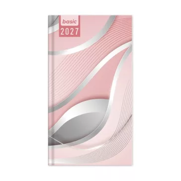   Határidőnapló Period Basic Zsebnaptár álló Waves papír 2027