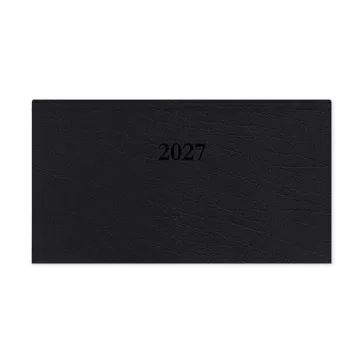   Határidőnapló Period Standard Zsebnaptár fekvő fekete műbőr 2027