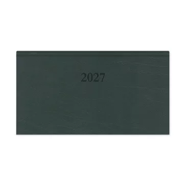   Határidőnapló Period Standard Zsebnaptár fekvő zöld műbőr 2027
