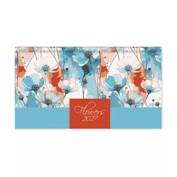   Határidőnapló Period Flowers Zsebnaptár fekvő Fresh papír 2027