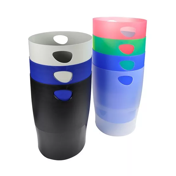 Papírkosár Exacompta Ecobin áttetsző almazöld