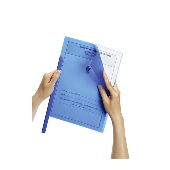 Iratsínborító Durable A/4 PVC 180 mic. azonos színű elő- és hátlap kék