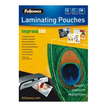 Lamináló fólia Fellowes A/4 100 mic. 100 lap/csomag