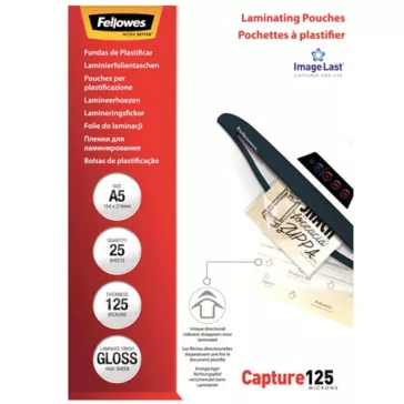   Lamináló fólia Fellowes A/5 125 mic. fényes 25 lap/csomag