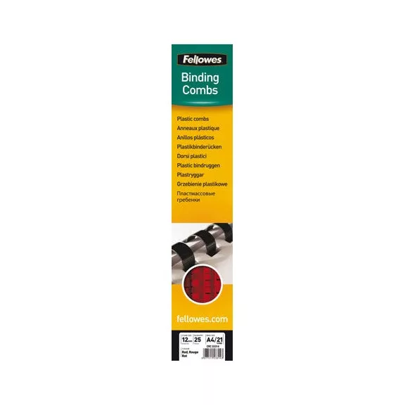 Spirál Fellowes 12 mm 56-80 lap fehér Spirál Fellowes 12 mm 56-80 lap fehér