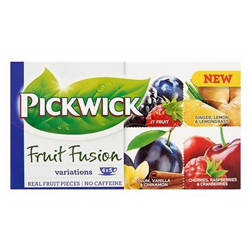 Tea Pickwick Fruit Fusion kék variációk eper-szilva-fahéj-citrom-gyömbér-erdei gyümölcs