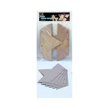   Kreatív papír scrapbooking csillag 12.5x21.5 cm 6 db/csomag