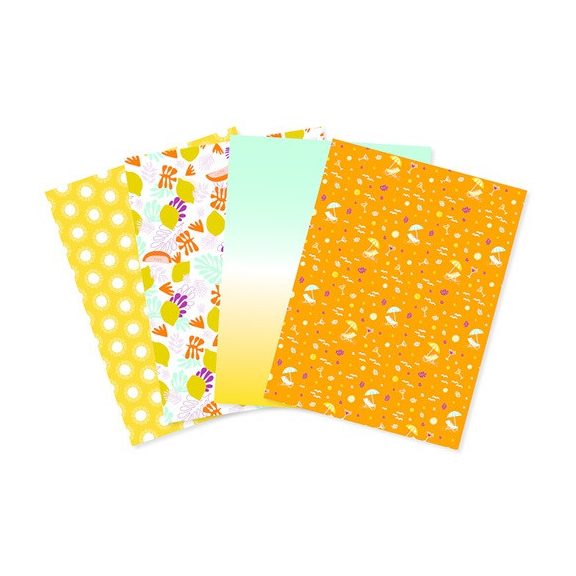 Kreatív decoupage papír Clairefontaine Décopatch 4 mintával ref. DP034C