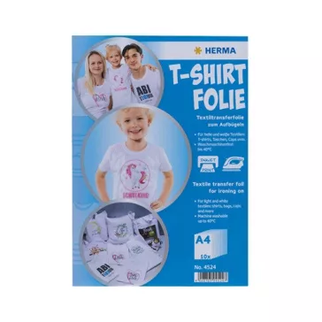  Kreatív vasalható fólia Herma A/4 világos pólóra 10 ív/csomag