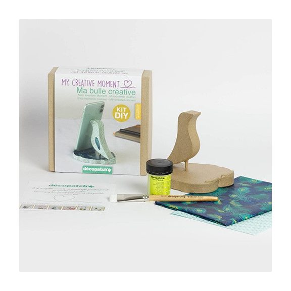 Kreatív decoupage készlet Clairefontaine Décopatch My creative moment - Telefontartó