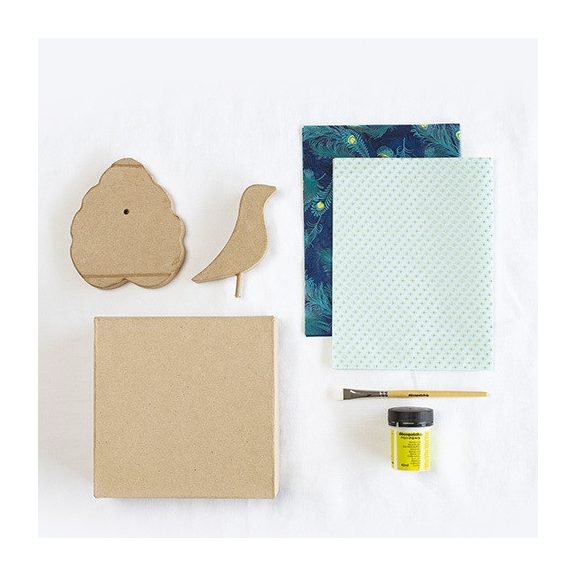 Kreatív decoupage készlet Clairefontaine Décopatch My creative moment - Telefontartó