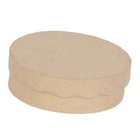   Kreatív decoupage tárgy Clairefontaine Décopatch kerek csokoládédoboz 11x11x3 cm