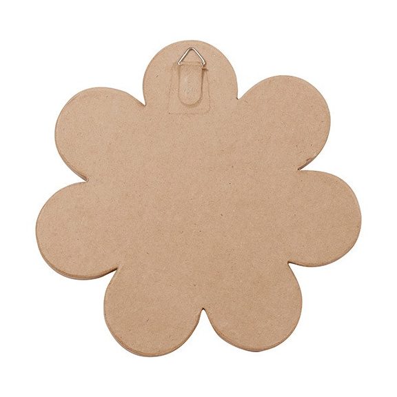 Kreatív decoupage tárgy Clairefontaine Décopatch virág alakú képkeret felakasztható