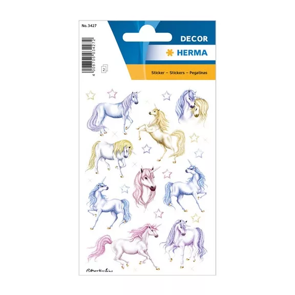 Dekormatrica Herma csillámos unikornis