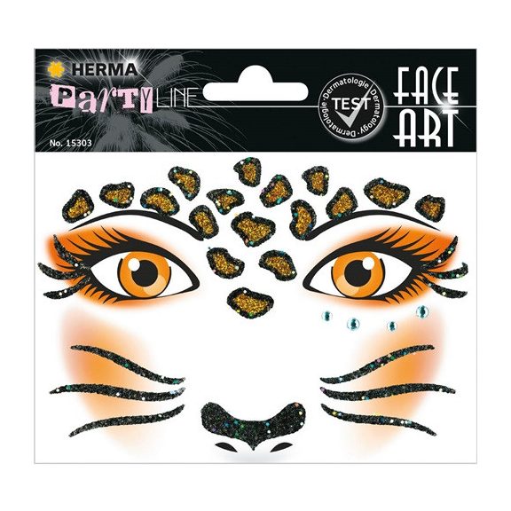 Dekormatrica Herma fényes arc matrica leopárd