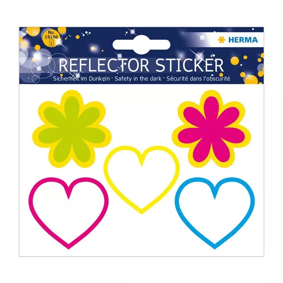 Dekormatrica Herma fényvisszaverő Szívek és virágok