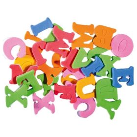   Kreatív Junior öntapadós habszivacs betűk 20 db/csomag vegyes színek formák