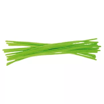   Kreatív Junior zseníliaszál, zöld 30cm, 15 db/csomag, 6 mm