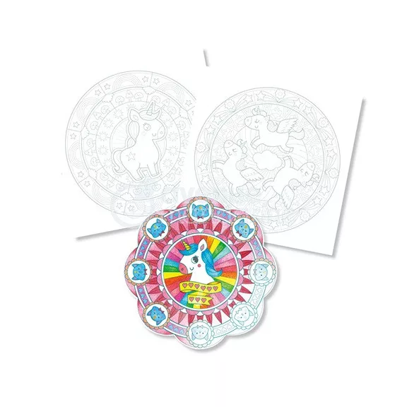 Kreatív színezőfüzet Avenue Mandarine Graffy pop Mandala Varázslat