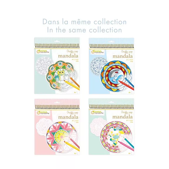 Kreatív színezőfüzet Avenue Mandarine Graffy pop Mandala Varázslat