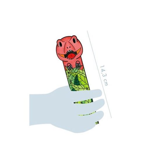 Kreatív színező Avenue Mandarine Graffy könyvjelző Dinoszauruszok