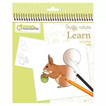 Kreatív színezőfüzet Avenue Mandarine Graffy Learn Erdő