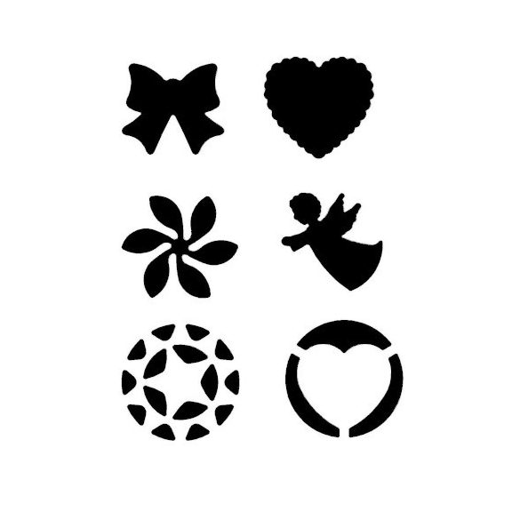 Kreatív formalyukasztó Centrum 25 mm  szív, angyalka, masni, csillag, virág