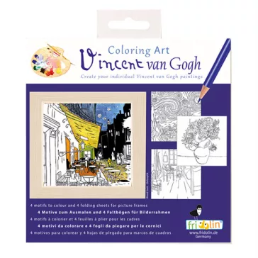   Kreatív színezőfüzet Fridolin Van Gogh 4 motívum, összecsukható