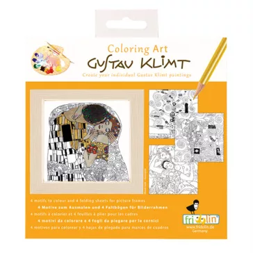  Kreatív színezőfüzet Gustav Klimt 4 motívum, összecsukható