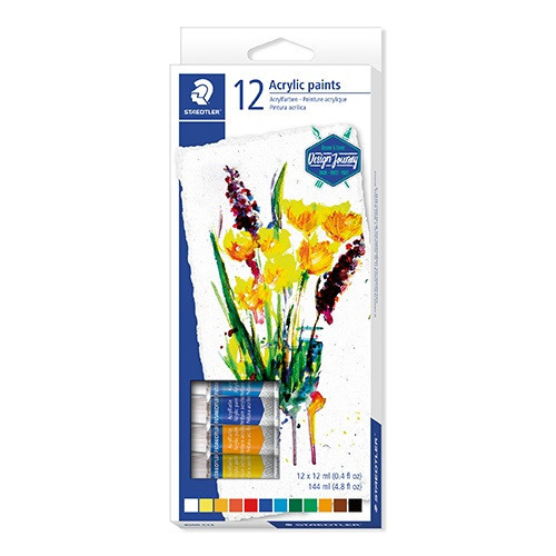 Művészeti akrilfesték Staedtler Design Journey 12 db-os bliszteres