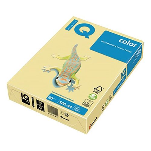 Fénymásolópapír színes IQ Color A/4 160 g pasztell krém CR20 250 ív/csomag